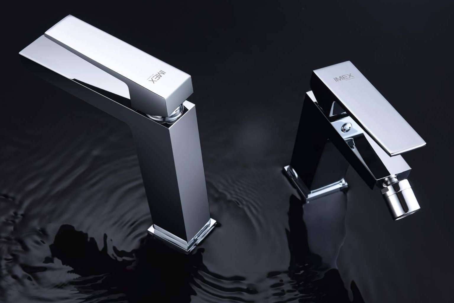 Serie ART, grifería monomando geométrica en tendencia de Imex Products