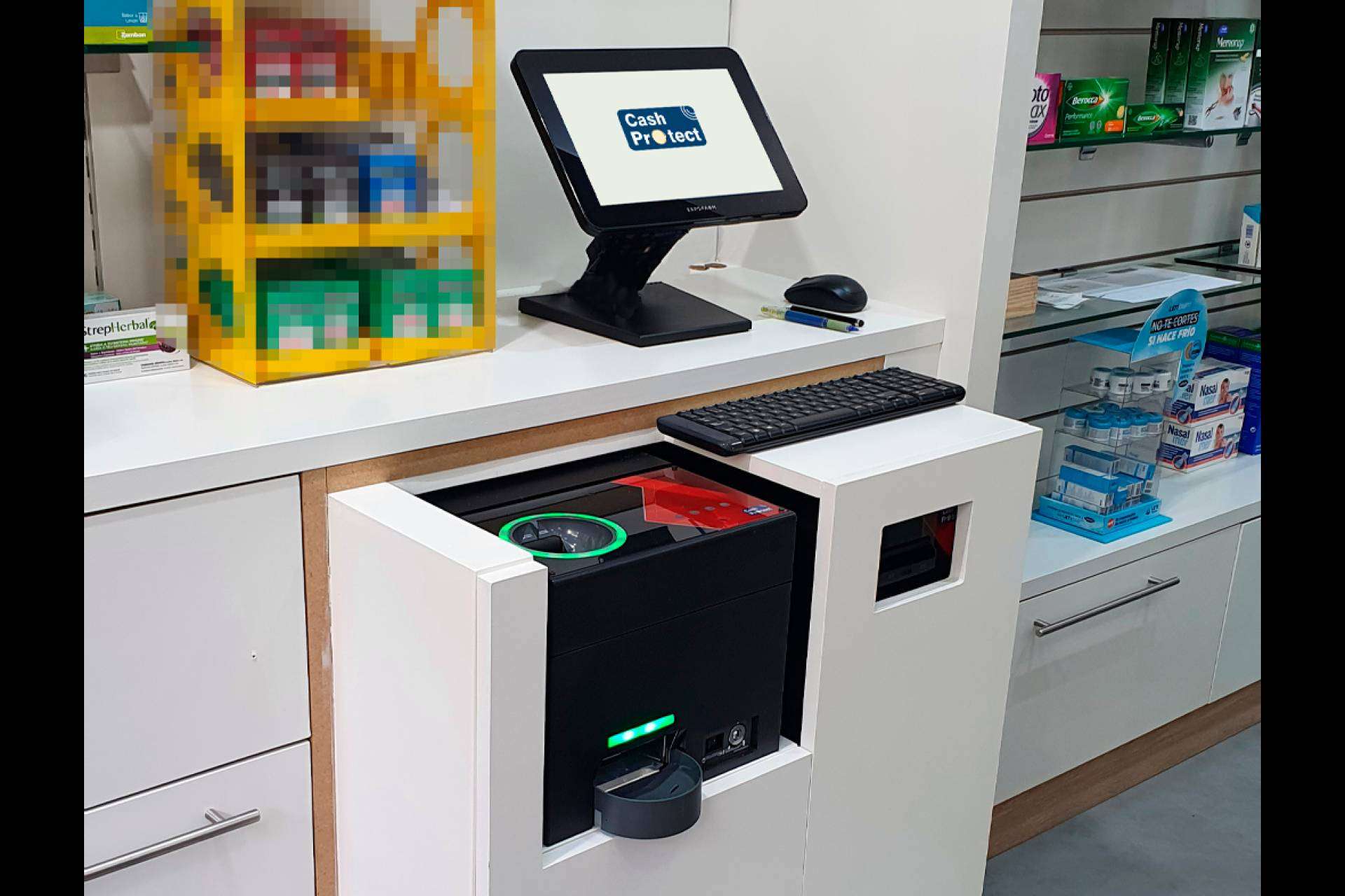 Las máquinas de cobro automático de CashProtect son ideales para locales comerciales modernos