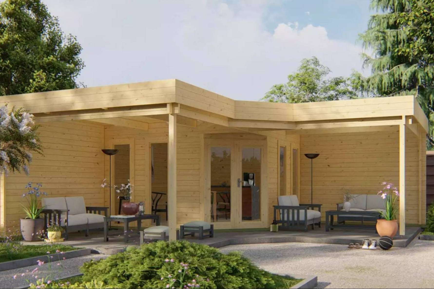 HobyCasa presenta casas de madera con estilo moderno y techos planos