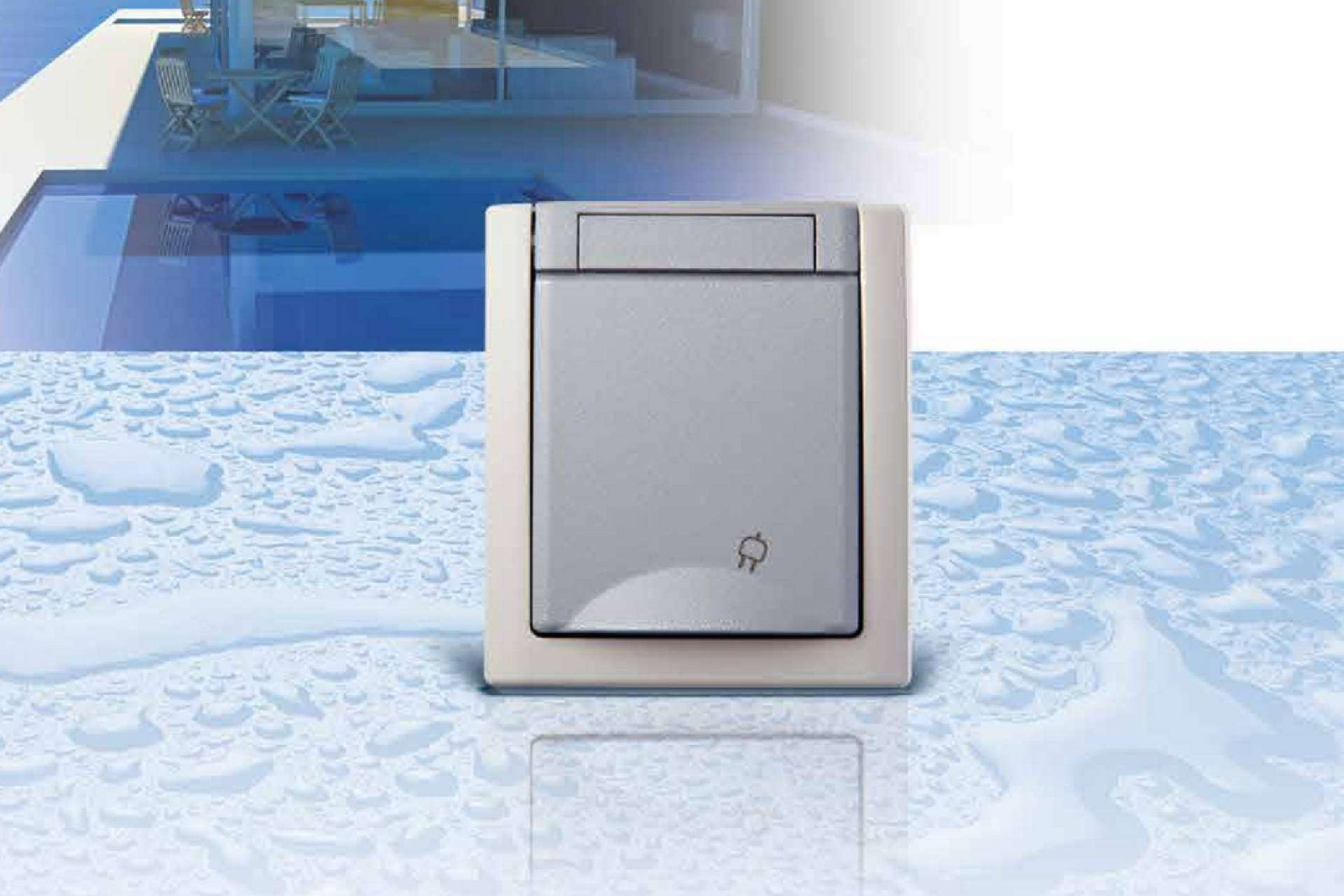 Durabilidad y resistencia a la intemperie, la serie de mecanismos estancos Pacific IP54 de Panasonic