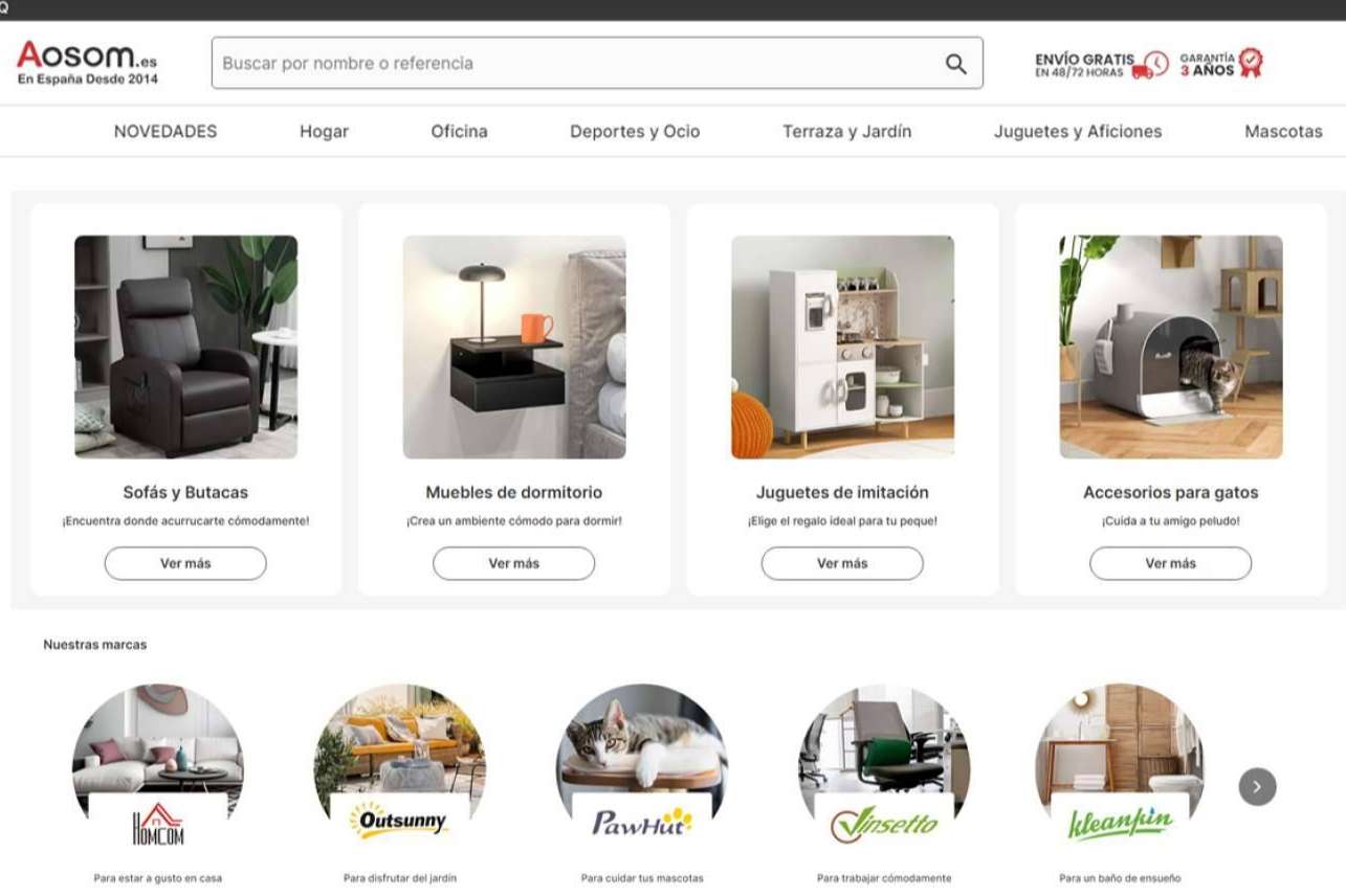 Aosom.es, la tienda online que marca tendencia en productos para el hogar y más