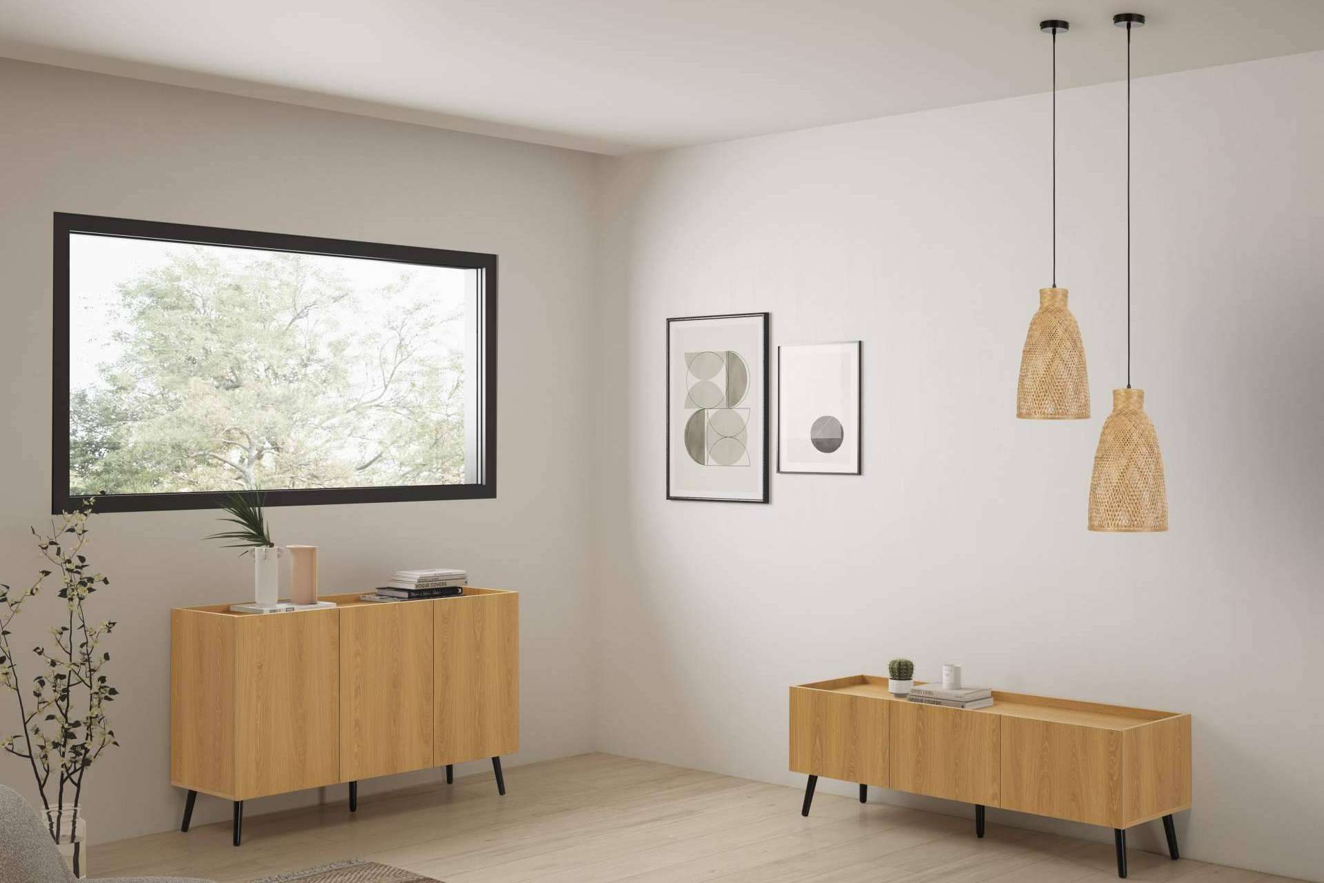 Las lámparas de techo de ratán y bambú ganan protagonismo en el catálogo de Top Mueble