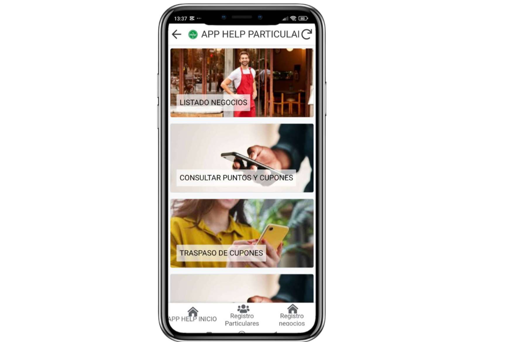 APP HELP ayuda a vender más y ganar un dinero extra