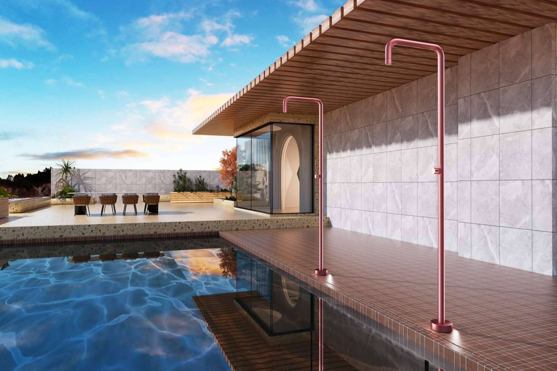 UTAH, nueva serie de POOLIMEX que combina diseño tubular y novedosos acabados para exterior