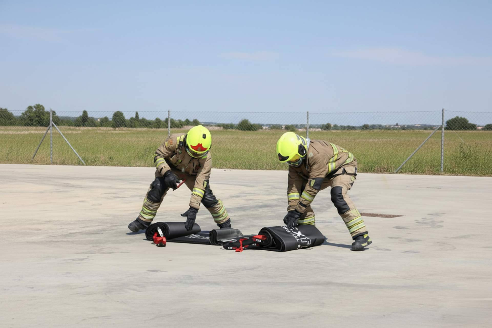 Texfire valida sus mantas ignífugas en una prueba real con un coche eléctrico en combustión