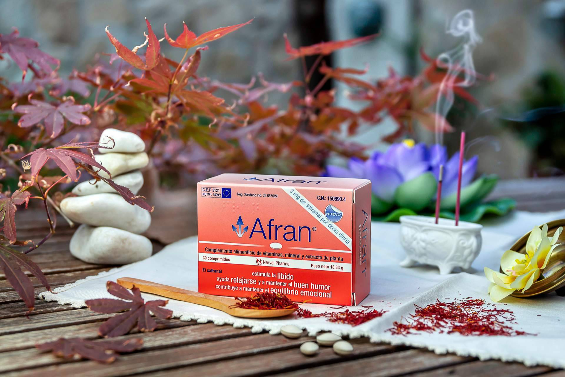 Azafrán para el equilibrio emocional; Afran acompaña también en la menopausia