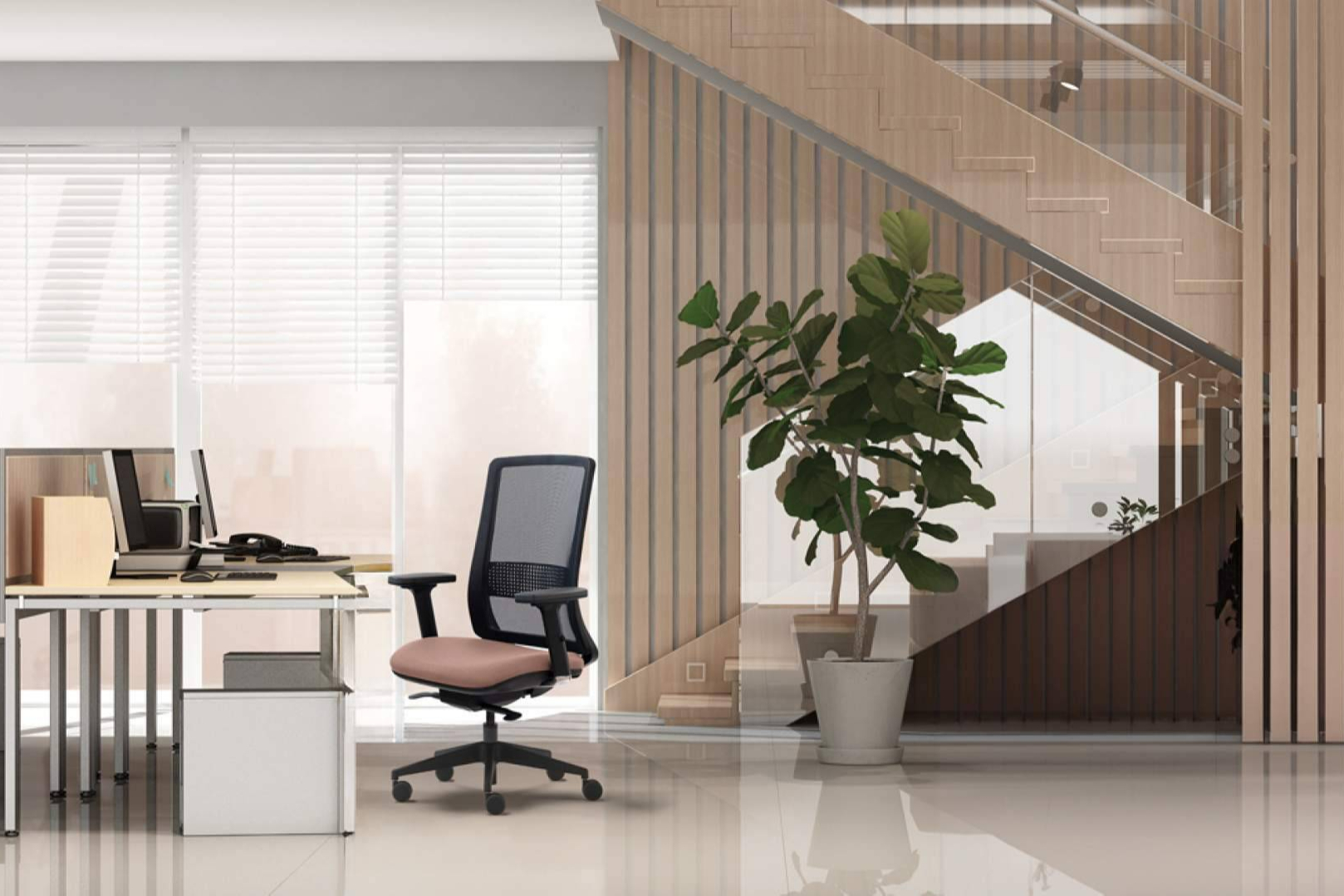 Home office bien pensado; ergonomía y muebles de oficina al servicio del rendimiento