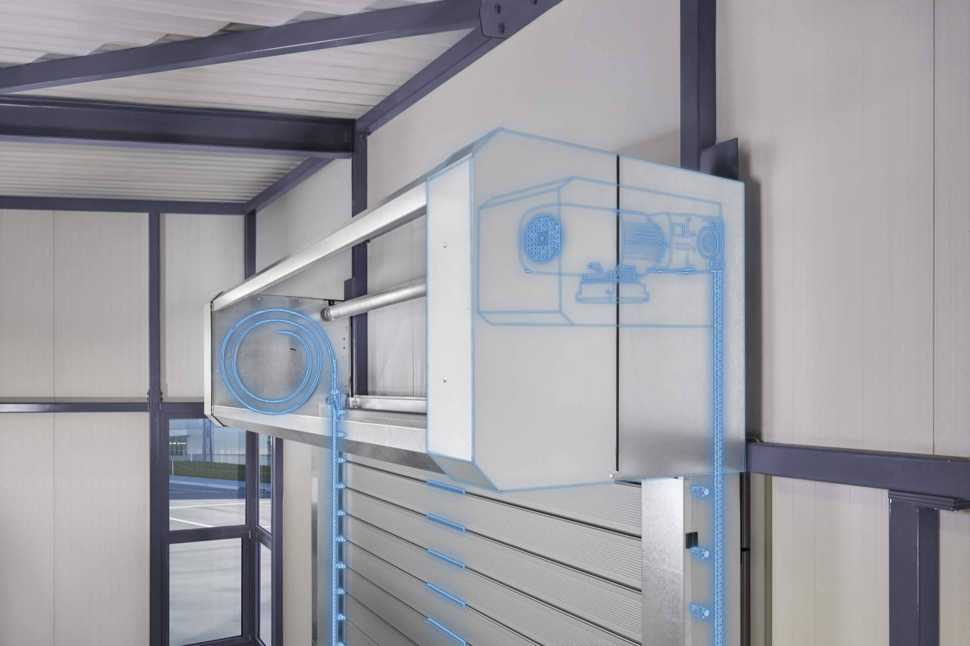 Nueva puerta enrollable espiral ASSA ABLOY RT1000; eficiencia, diseño y seguridad industrial