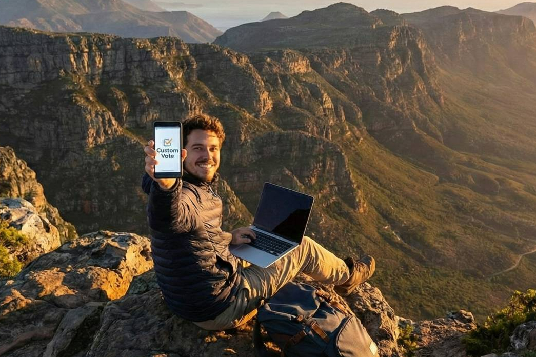 La solución online de CustomVote permite votaciones interactivas en eventos con resultados transparentes en tiempo real