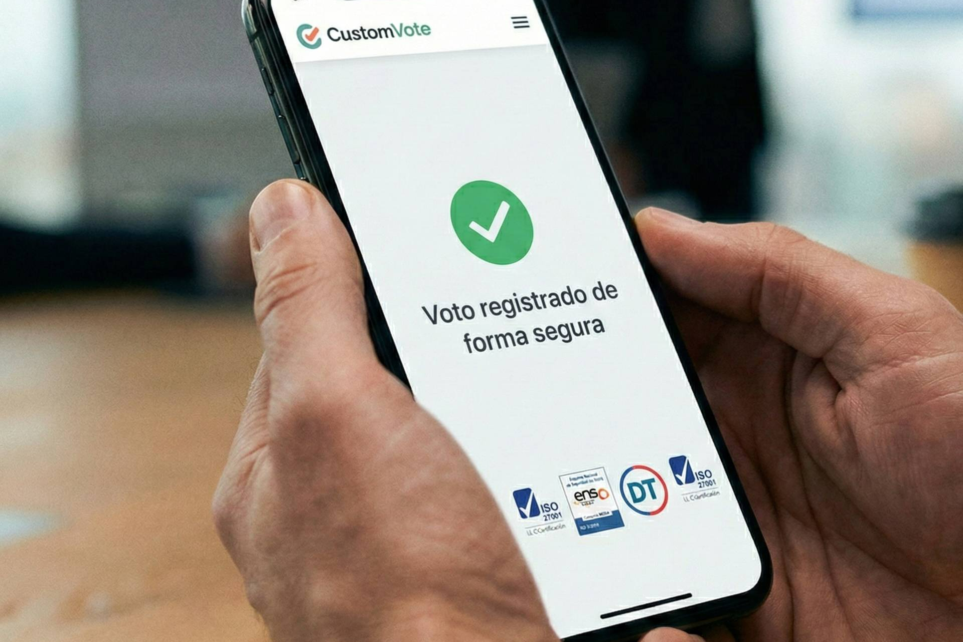 CustomVote impulsa votaciones verificables con su plataforma de votación electrónica segura en juntas y congresos
