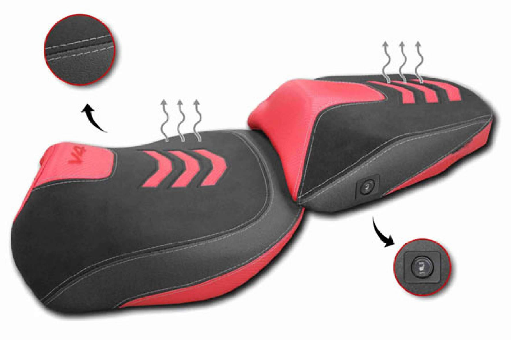 Asientos de moto calefactables con enfoque touring; JM-FUNDAS combina calor, ergonomía y diseño a medida