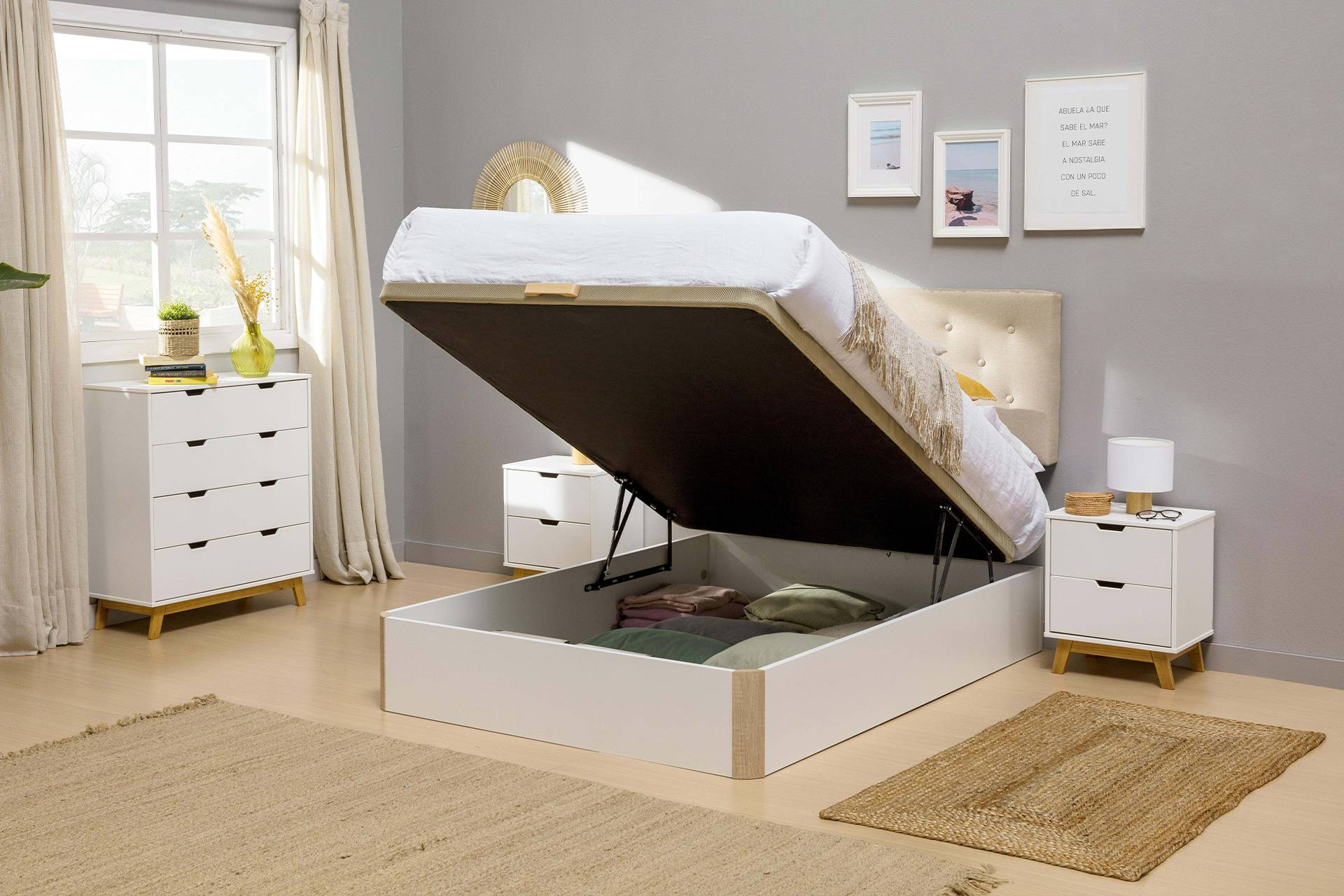 Top Mueble refuerza su oferta en bases tapizadas y canapés abatibles con soluciones adaptadas al hogar actual