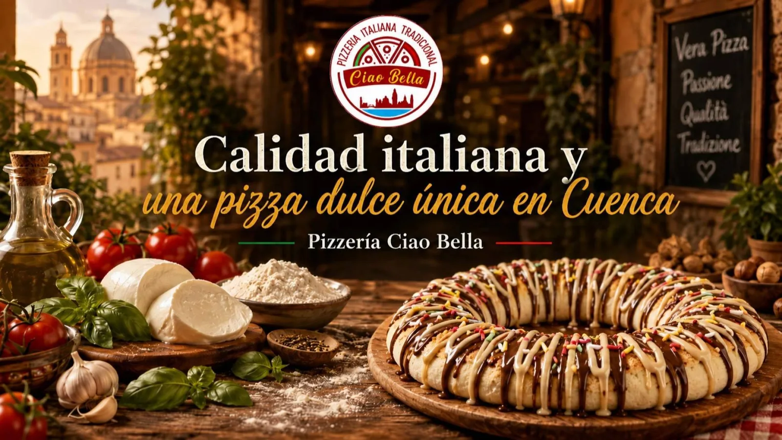 La pizza italiana que marca la diferencia en Cuenca; calidad, tradición y un final con crema de avellanas